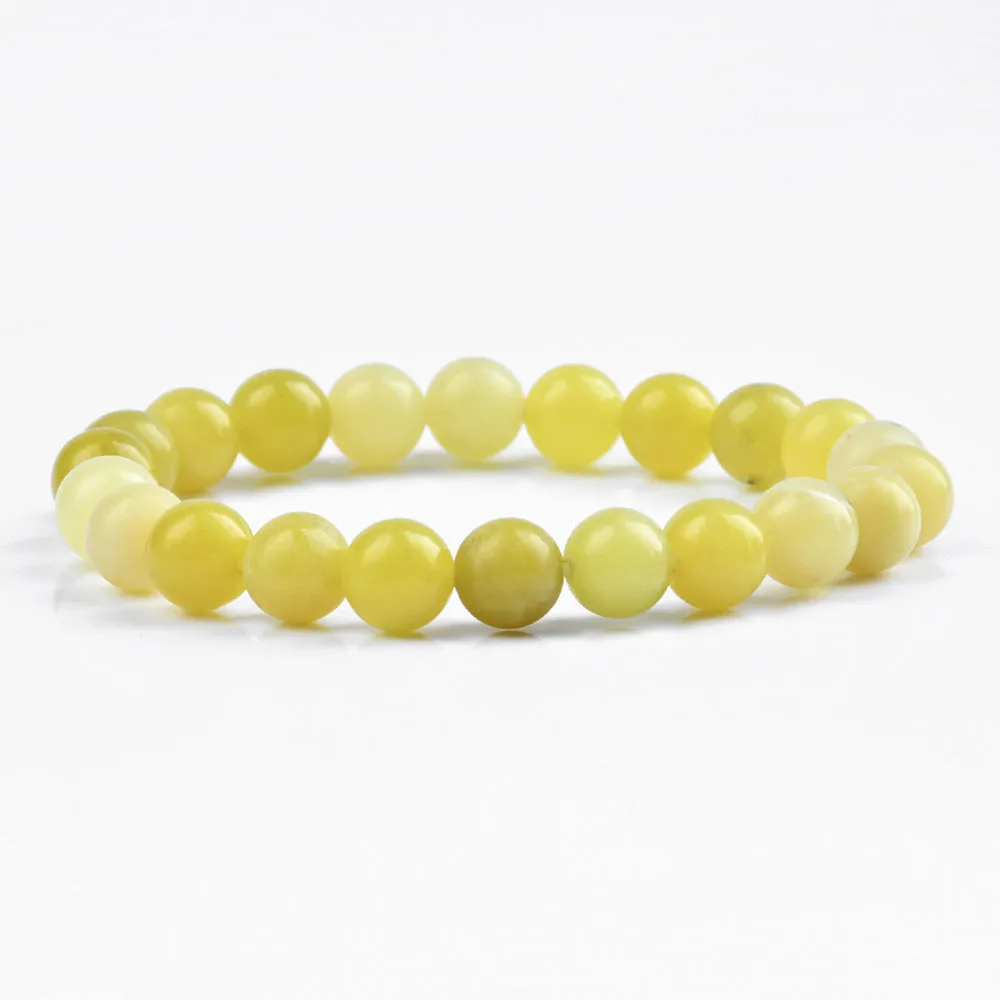 Wholesale New Chinese bracelet 8mm round beads natural stone bracelet