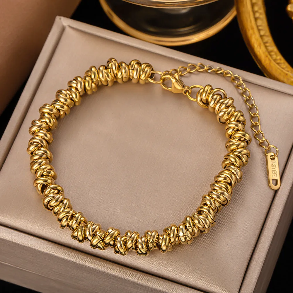 Wholesale New Circle Personalized Titanium Steel Bracelet