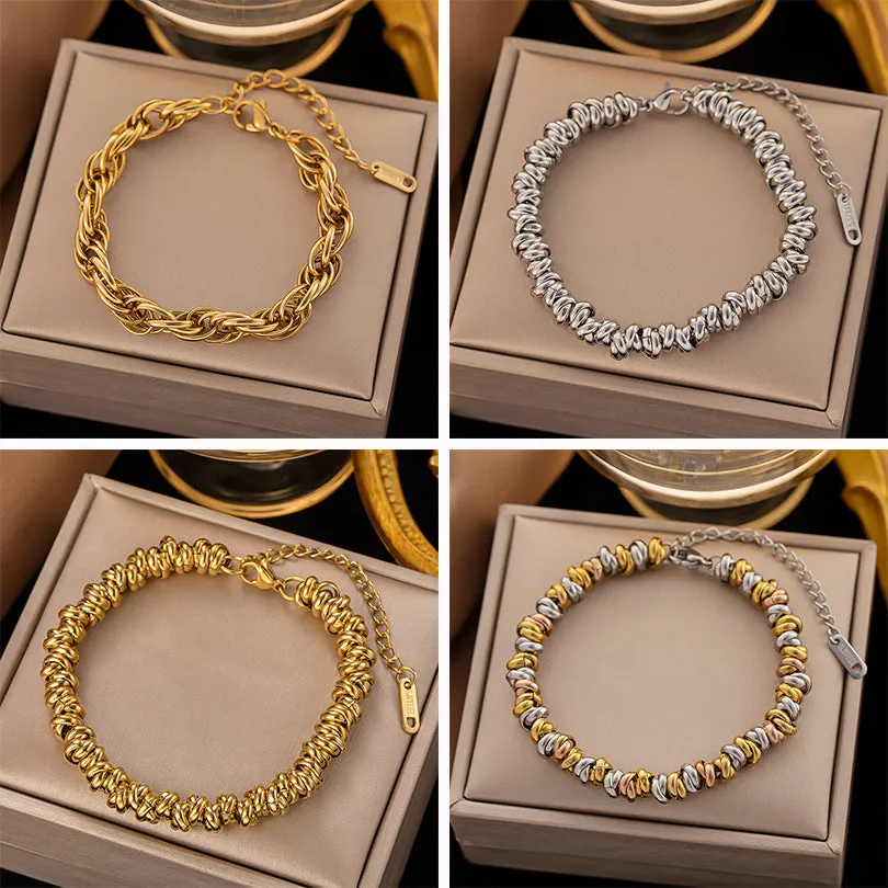 Wholesale New Circle Personalized Titanium Steel Bracelet