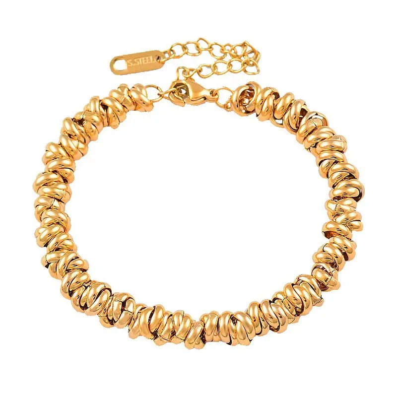 Wholesale New Circle Personalized Titanium Steel Bracelet