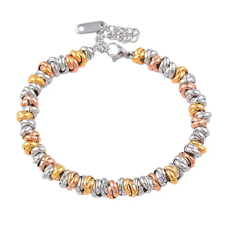 Wholesale New Circle Personalized Titanium Steel Bracelet