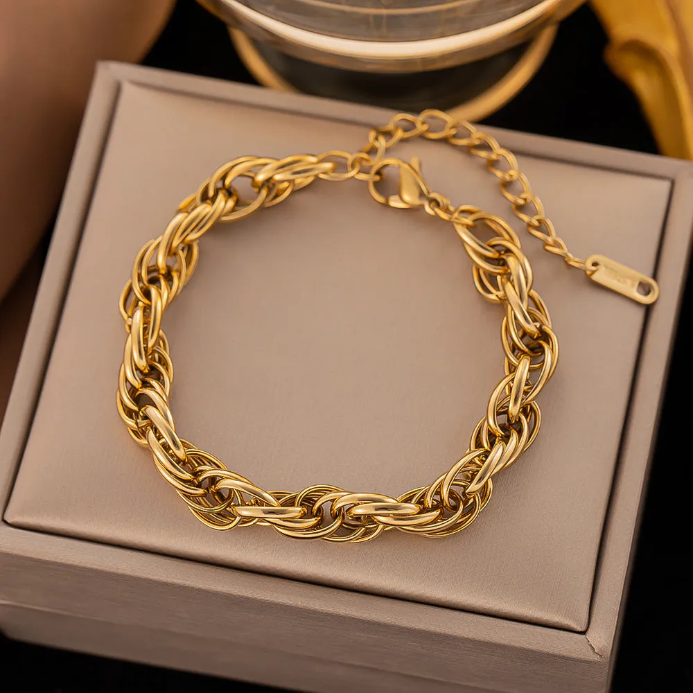 Wholesale New Circle Personalized Titanium Steel Bracelet