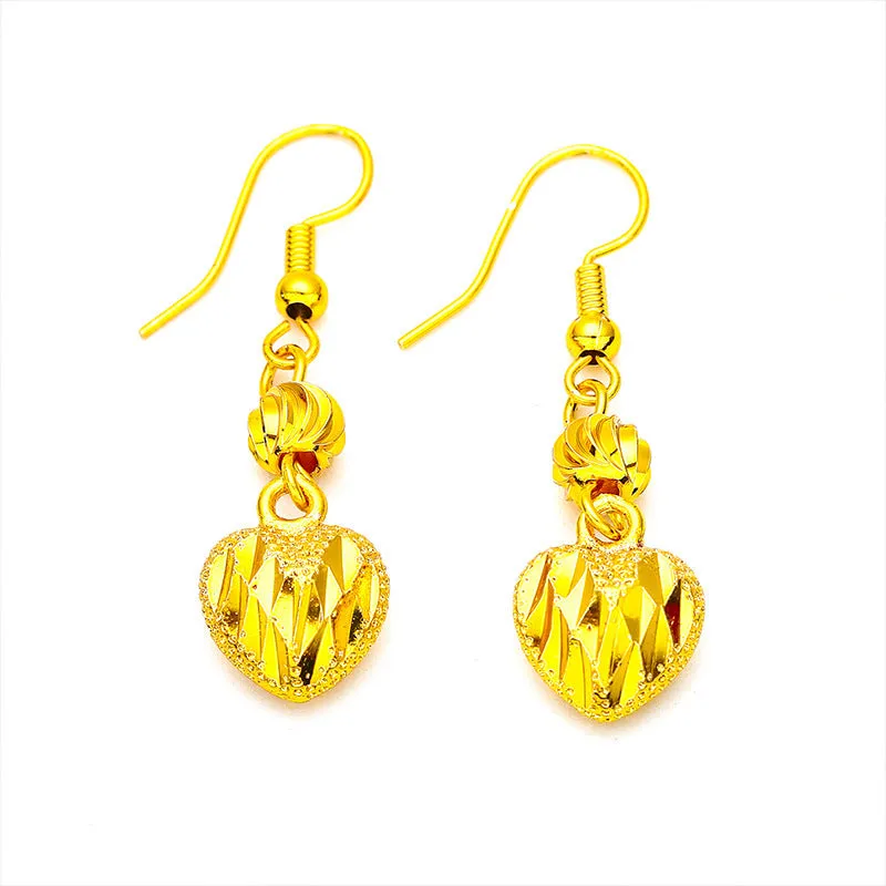 Wholesale  new ladies love earrings Vietnam sand gold women tassel earrings
