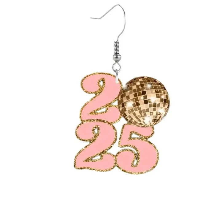 Wholesale New Year's Eve Digital Retro Fashion Temperament High-end All-match New Year Earrings