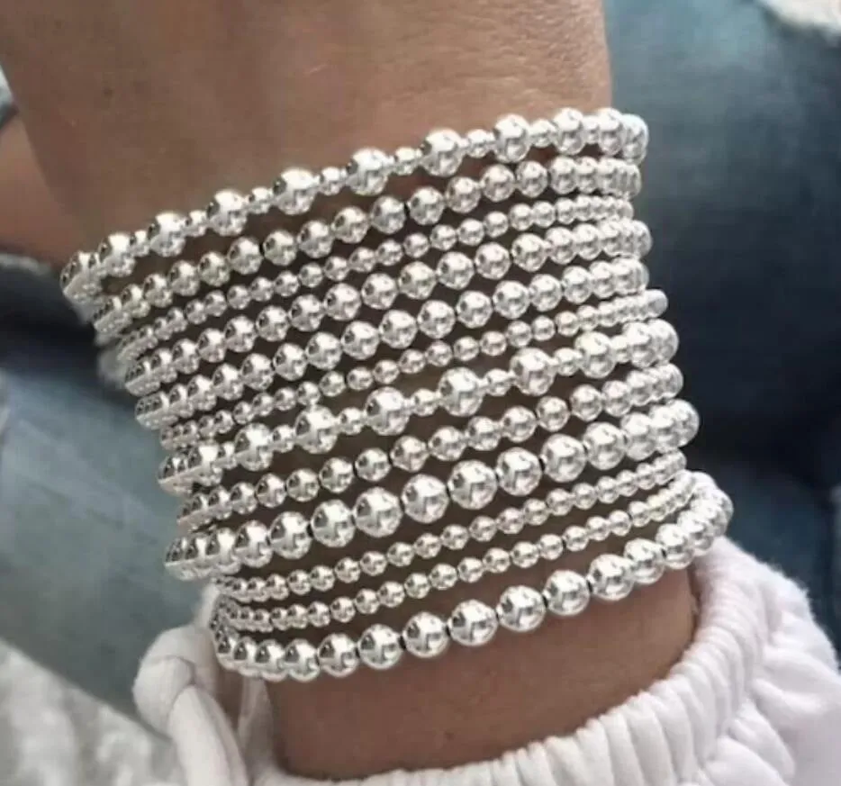 Wholesale Niche creative design temperament beaded bracelet set sweet and cool stacking jewelry