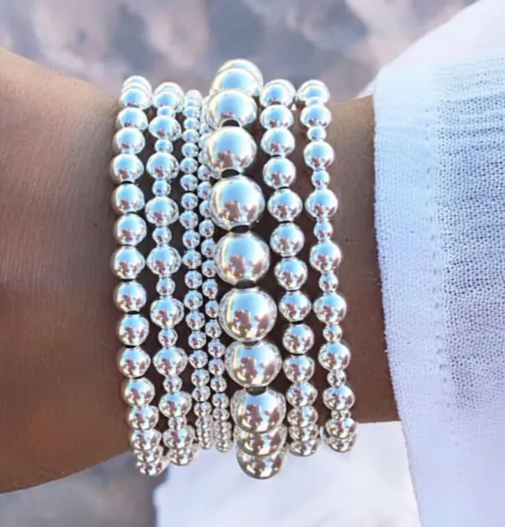 Wholesale Niche creative design temperament beaded bracelet set sweet and cool stacking jewelry