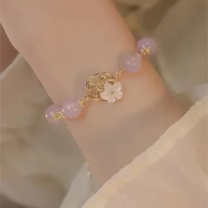 Wholesale Niche sweet style Begonia flower girlfriends bracelet