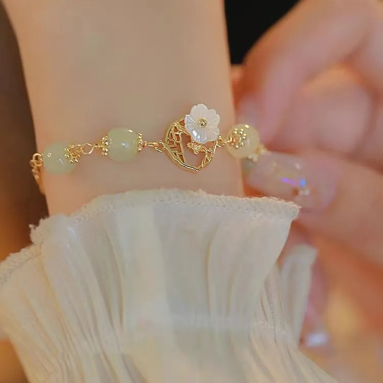 Wholesale Niche sweet style Begonia flower girlfriends bracelet