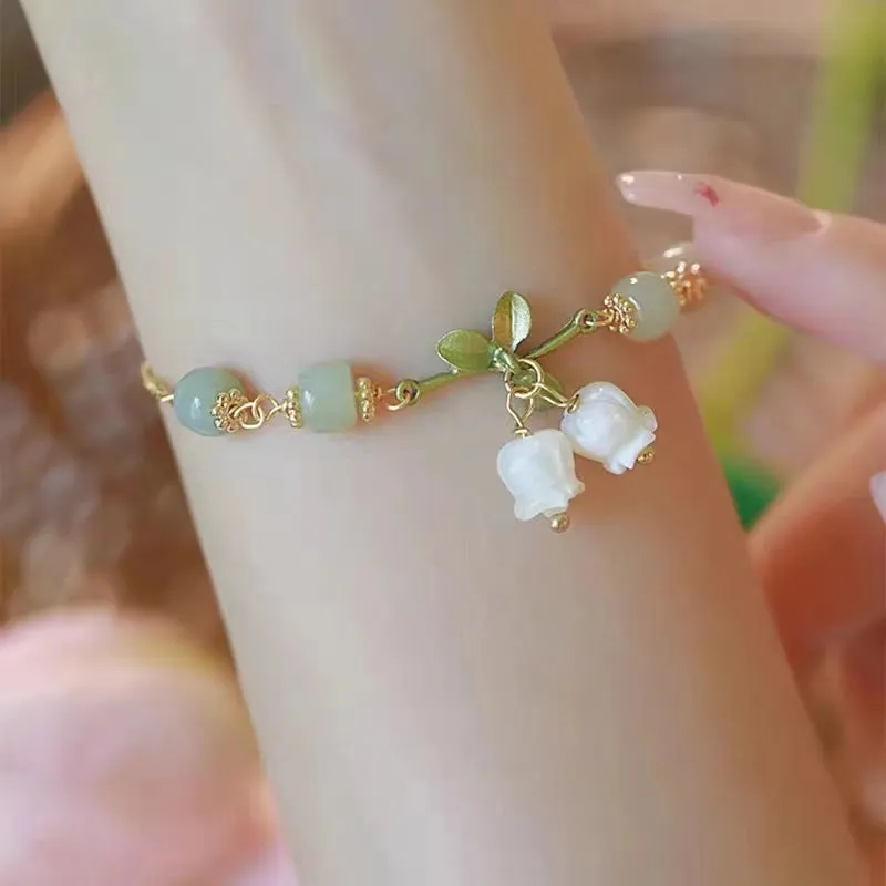Wholesale Niche sweet style Begonia flower girlfriends bracelet