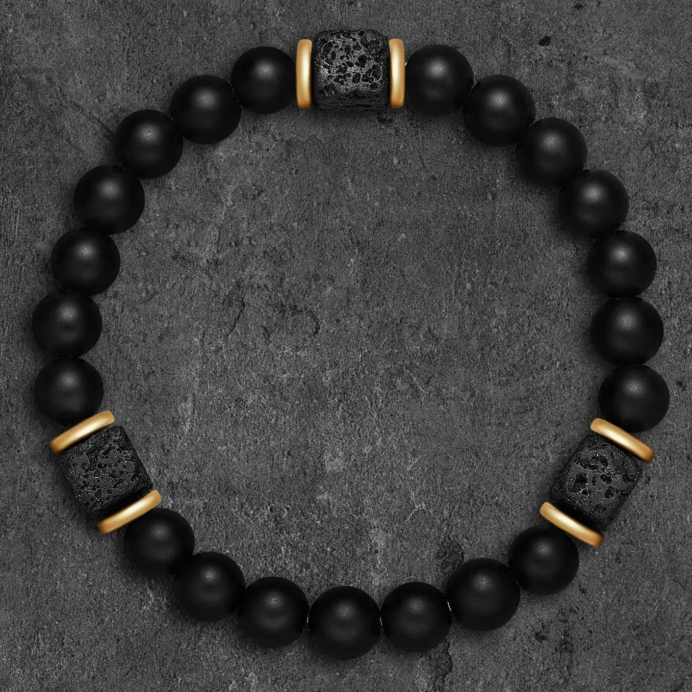 Wholesale Obsidian Cross Billiard Bracelet Beaded Bracelet
