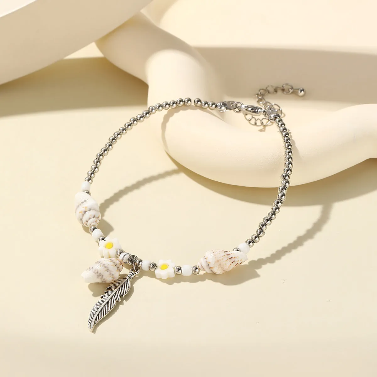 Wholesale Ocean Style Holiday Style Beach Series Beaded Shell Conch Starfish Bracelet