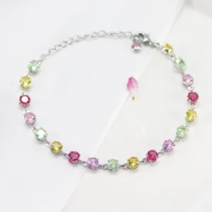 Wholesale Octagonal Millennium Rose Cut Zirconia Bracelet