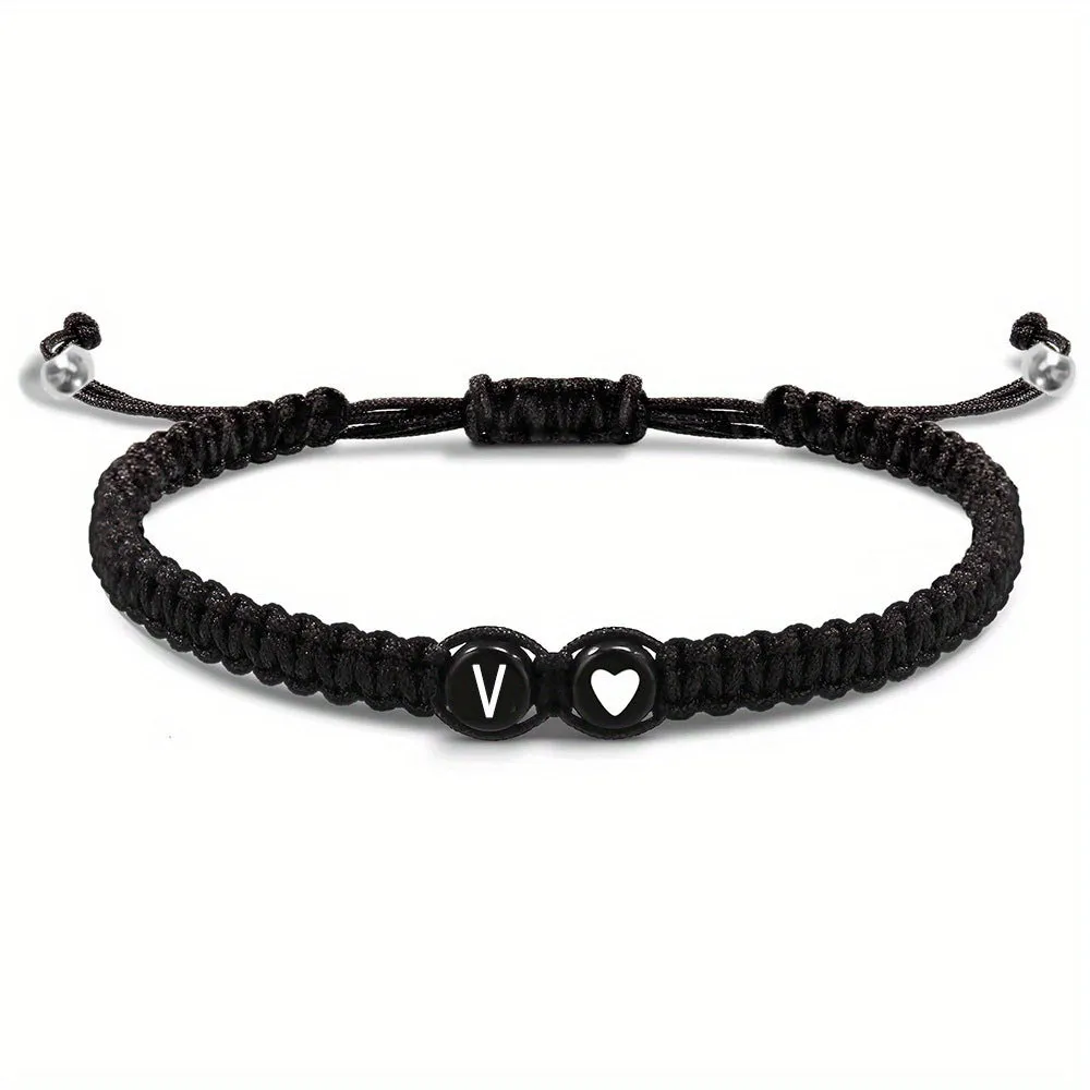 Wholesale of Hand Woven English Letter Bracelets