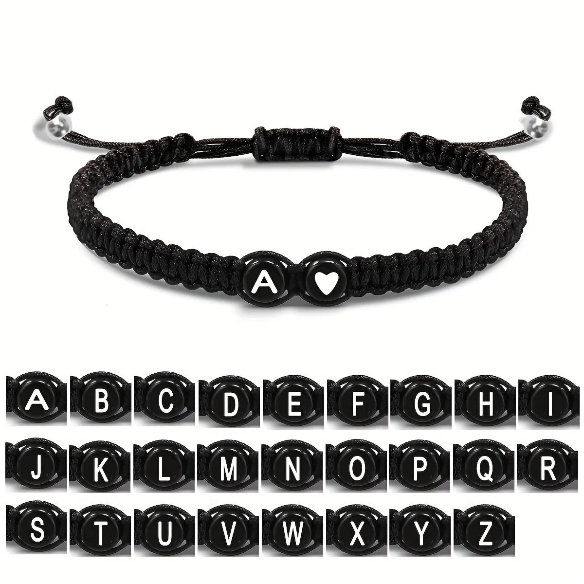 Wholesale of Hand Woven English Letter Bracelets