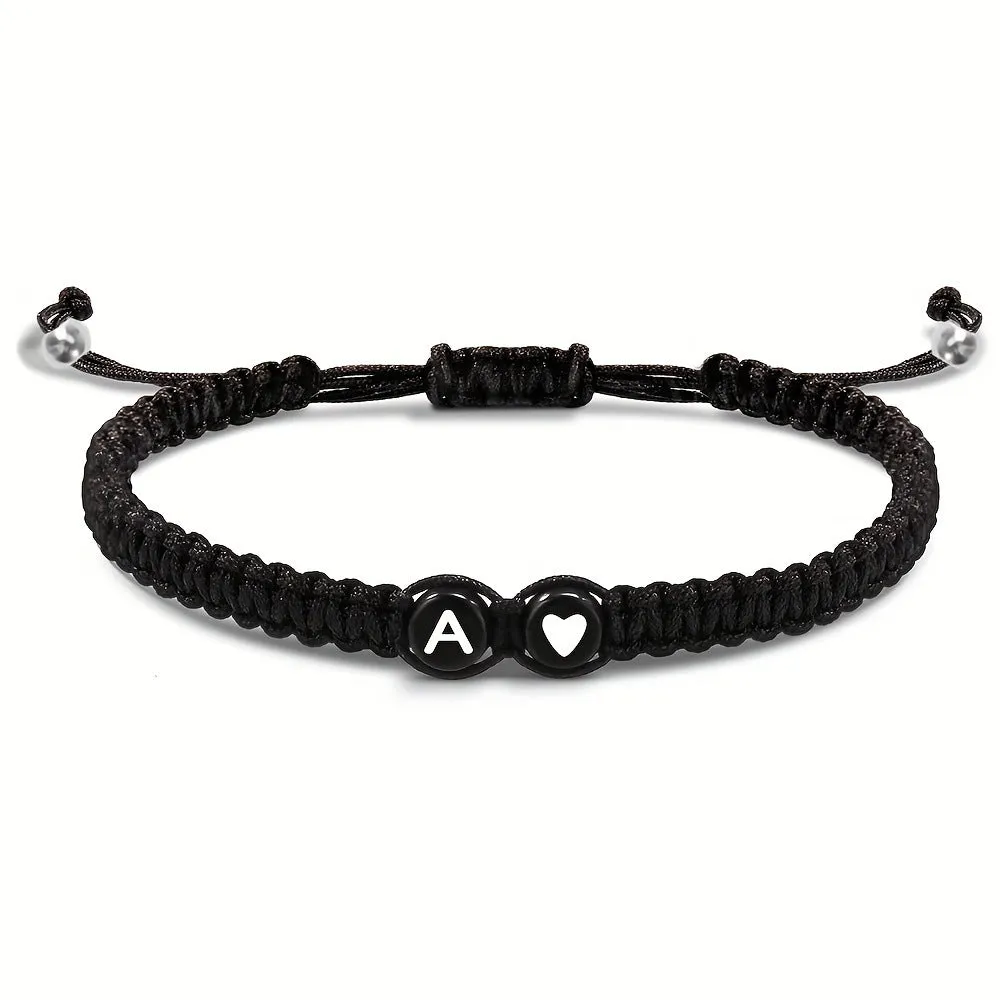 Wholesale of Hand Woven English Letter Bracelets