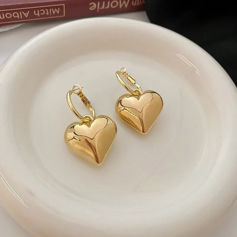Wholesale of Medieval Round Flower Tassel Metal Earrings