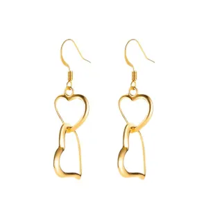 Wholesale of Medium To Long Length Love Alloy Earrings