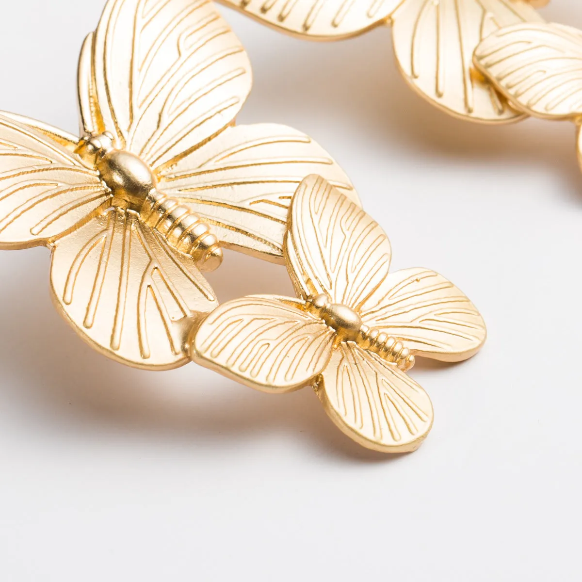 Wholesale of Two Butterfly Alloy Earrings