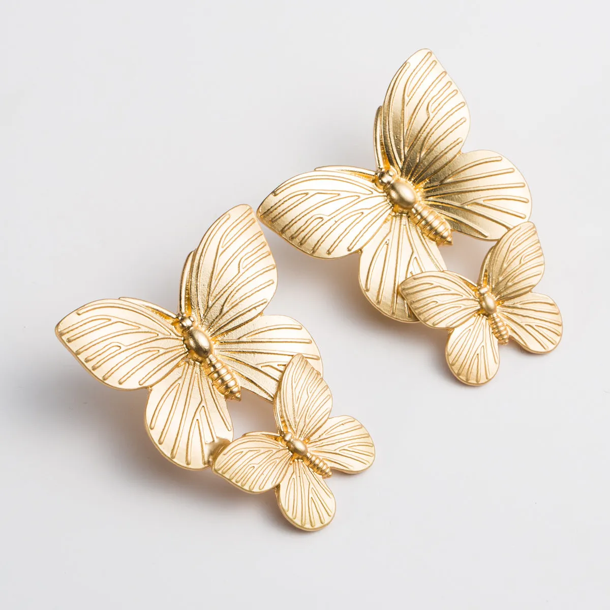 Wholesale of Two Butterfly Alloy Earrings