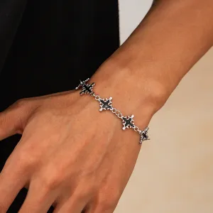 Wholesale Oil dripping cross men's bracelet