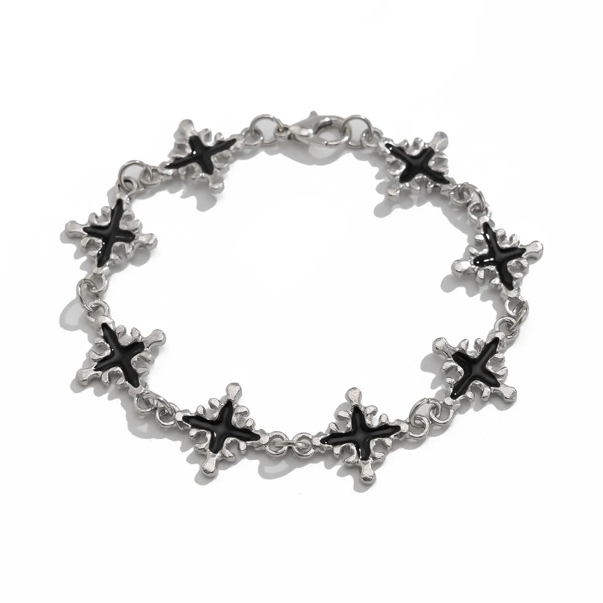 Wholesale Oil dripping cross men's bracelet