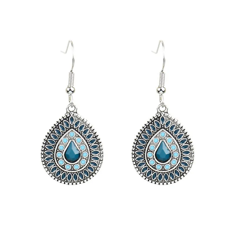 Wholesale Oil Dripping Geometric Boho Earrings