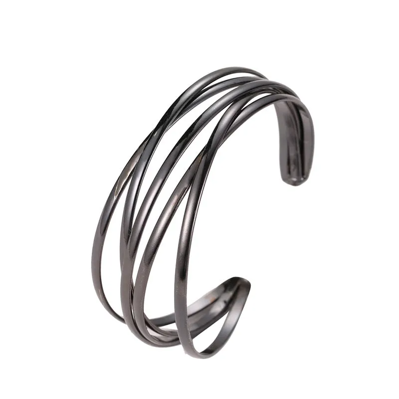 Wholesale Open Alloy Cross Bracelet