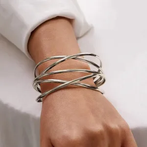 Wholesale Open Alloy Cross Bracelet