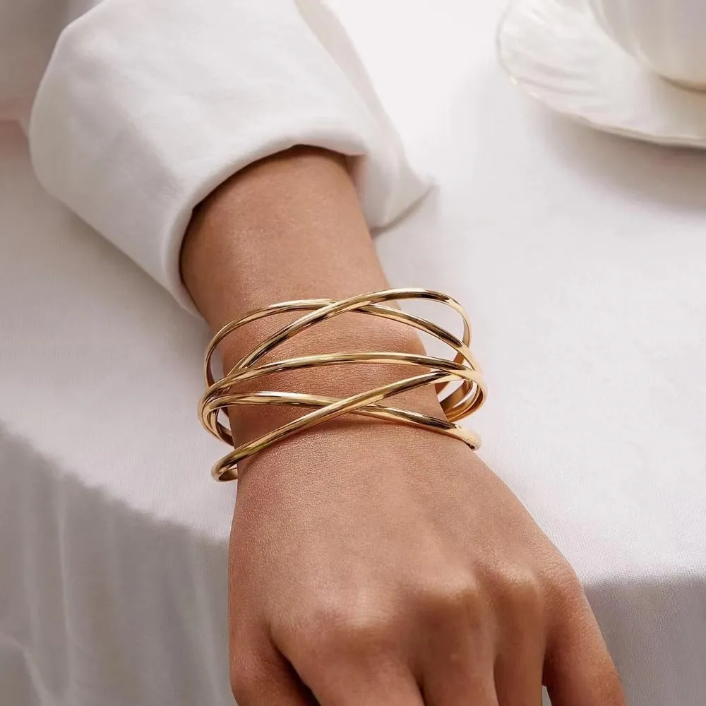 Wholesale Open Alloy Cross Bracelet