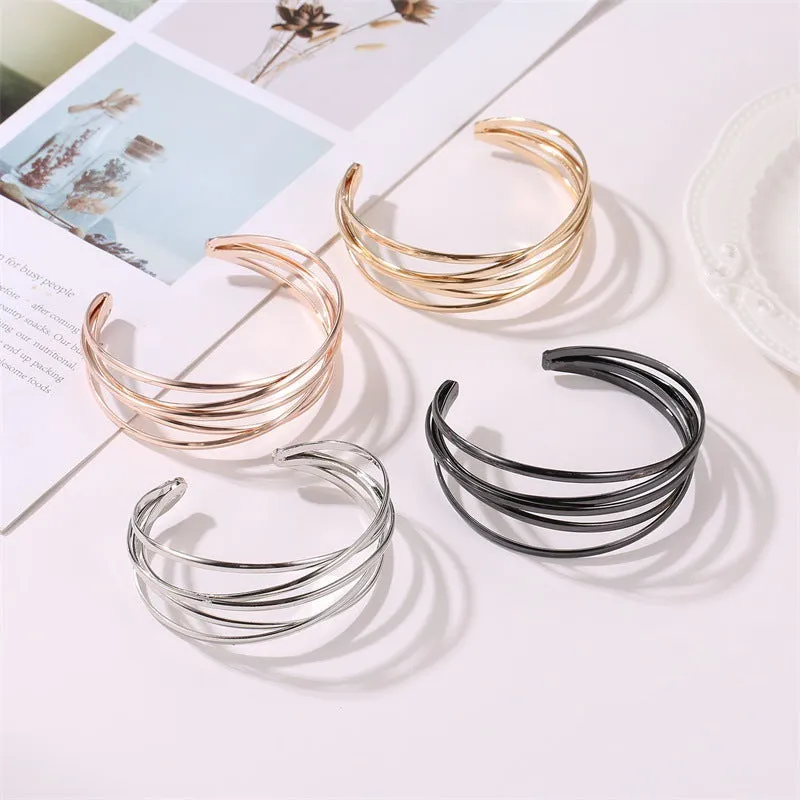 Wholesale Open Alloy Cross Bracelet