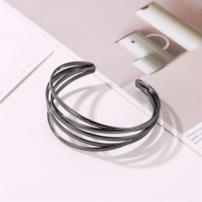 Wholesale Open Alloy Cross Bracelet
