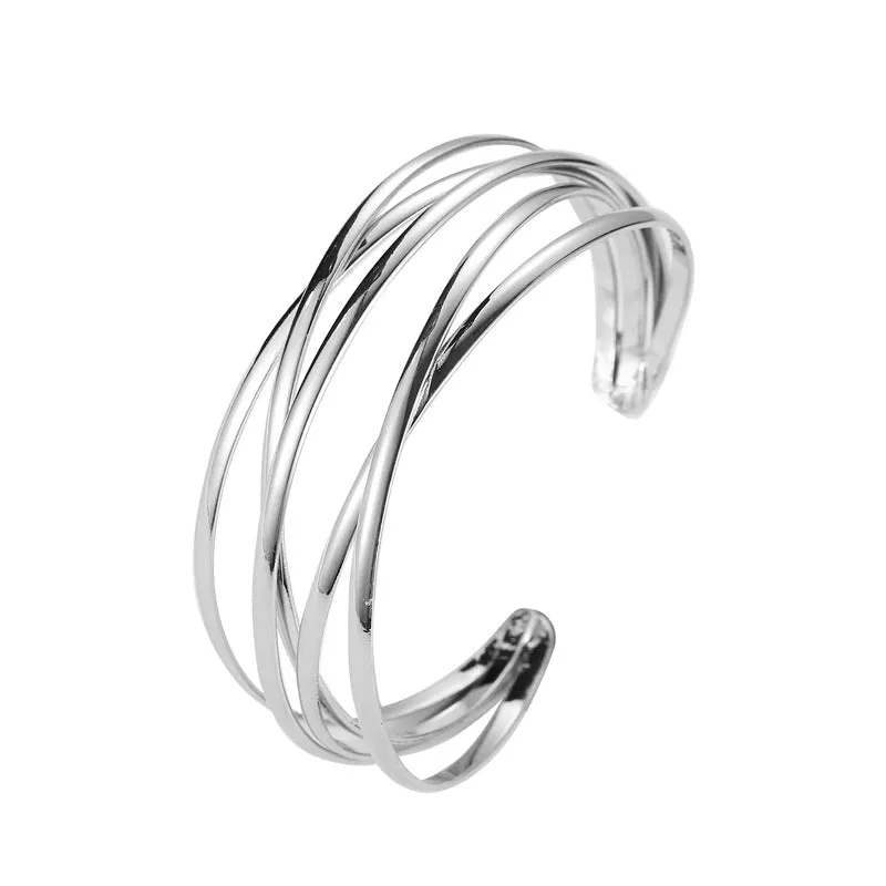 Wholesale Open Alloy Cross Bracelet