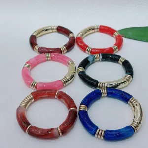 Wholesale  Original Candy Color Curved Tube Bracelet Mixed Wear Couple Classic All-match Bracelet