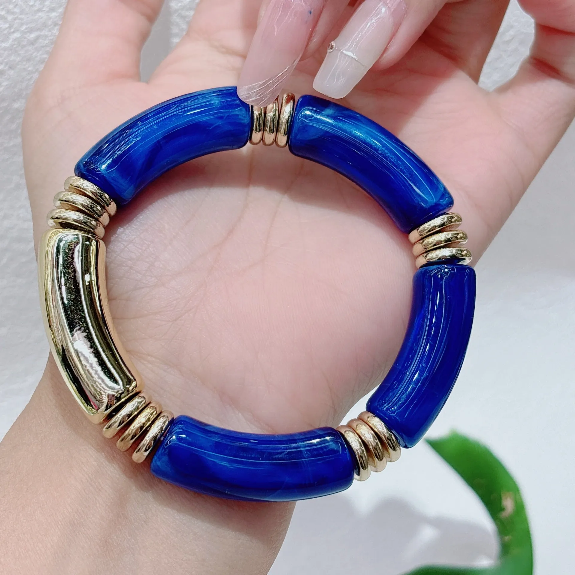 Wholesale  Original Candy Color Curved Tube Bracelet Mixed Wear Couple Classic All-match Bracelet