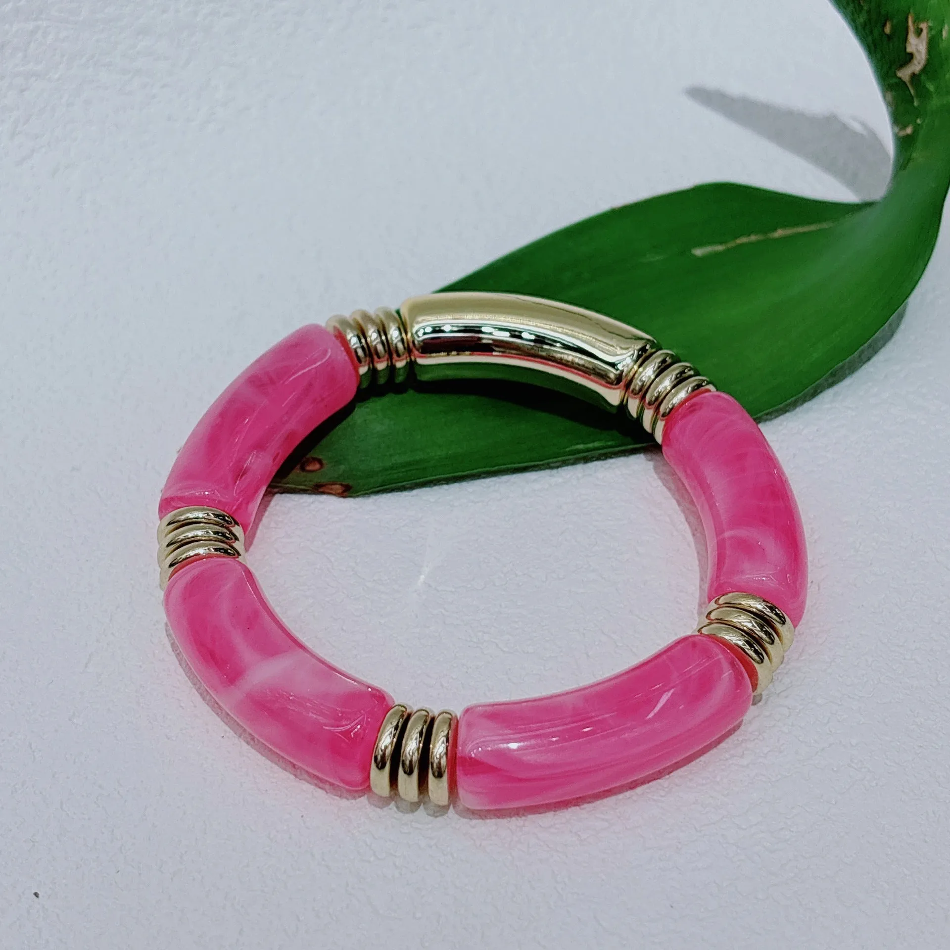 Wholesale  Original Candy Color Curved Tube Bracelet Mixed Wear Couple Classic All-match Bracelet