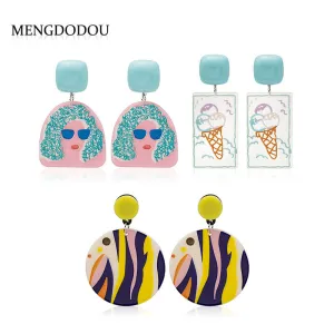 Wholesale Painted Acrylic Earrings
