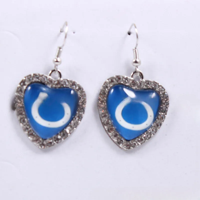 Wholesale Peach Dot Diamond Logo Earrings