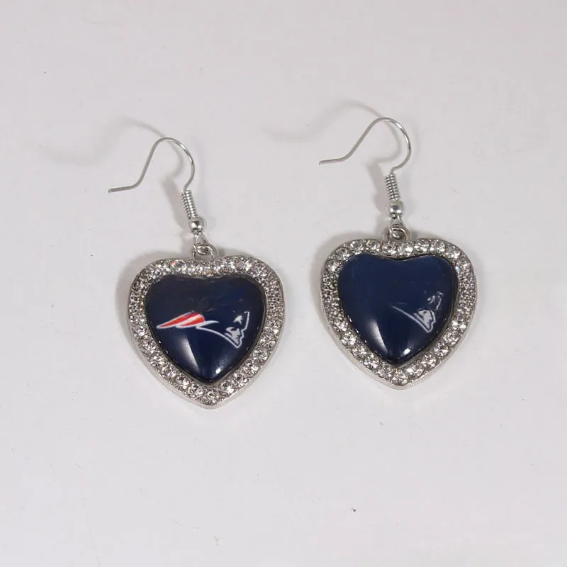 Wholesale Peach Dot Diamond Logo Earrings