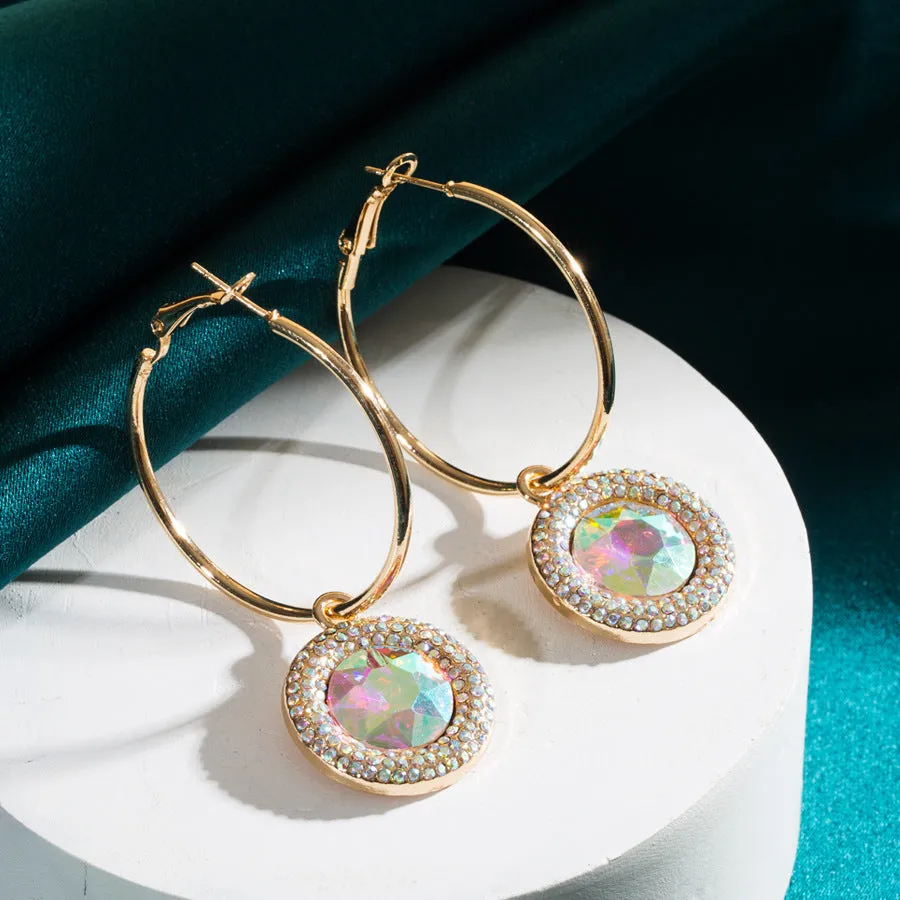 Wholesale Pearl Glass Diamond Earrings