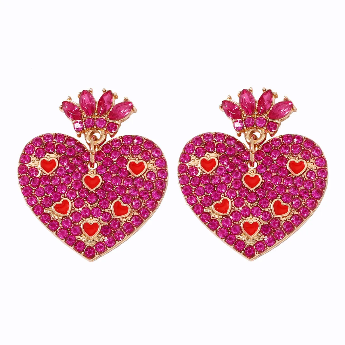 Wholesale Pearl Oil Drop Diamond Earrings