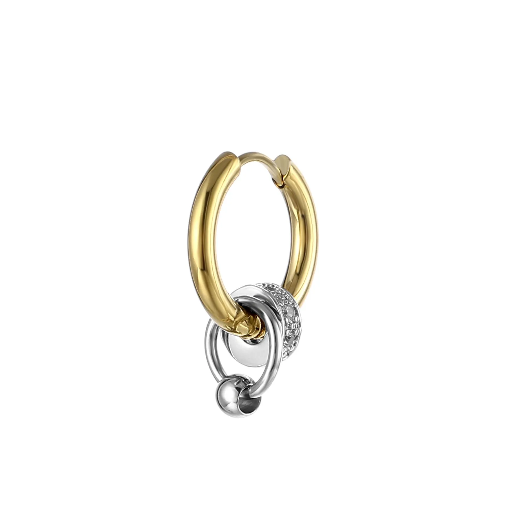 Wholesale Pendant Titanium Steel Men's Earrings with Pendants
