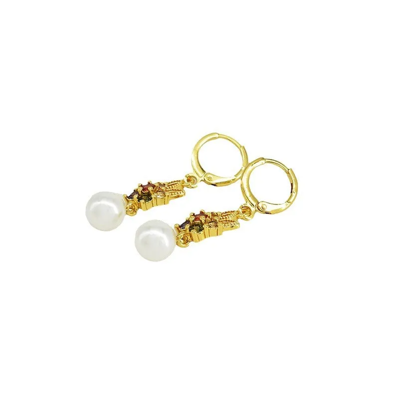 Wholesale Personality Fashion Pearl Tassel Earrings