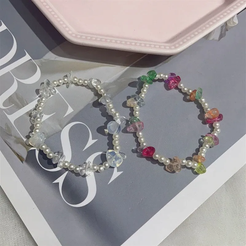 Wholesale Personalized irregular natural gravel bracelet