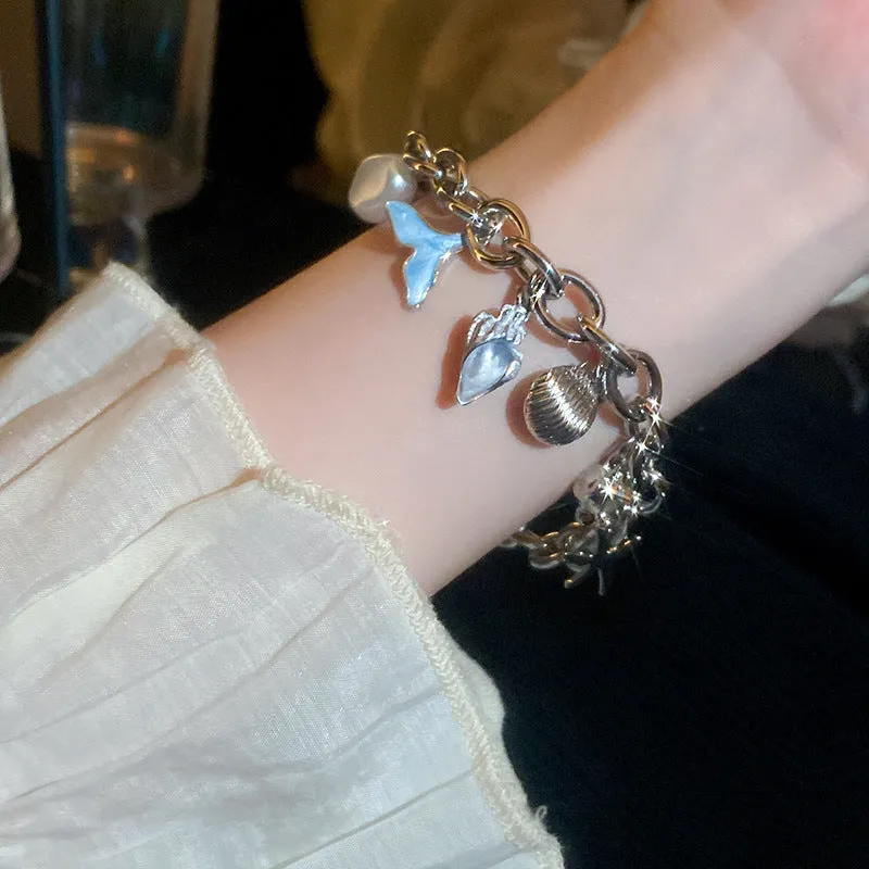 Wholesale Personalized Starfish Conch Chain Bracelet Fashion All-match High-end Temperament Adjustable Bracelet for Women