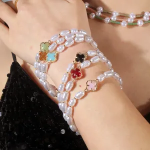 Wholesale personalized vintage fashion pearl street clap bracelet