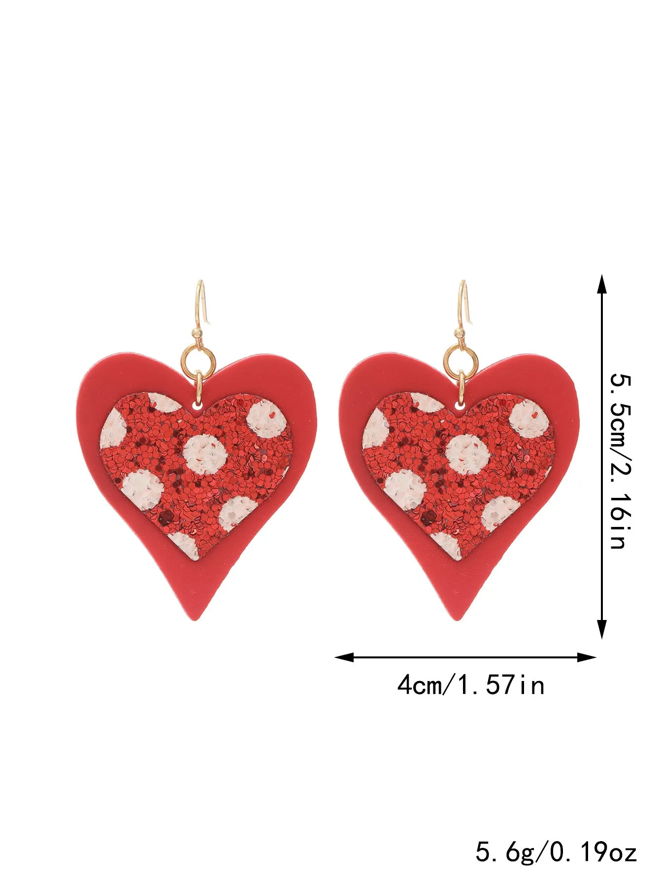 Wholesale Plaid Striped English Letter LOVE Wooden Heart-shaped Earrings