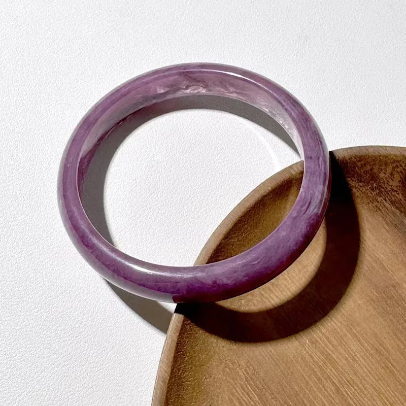 Wholesale plain circle round geometric resin wind color halo bracelet