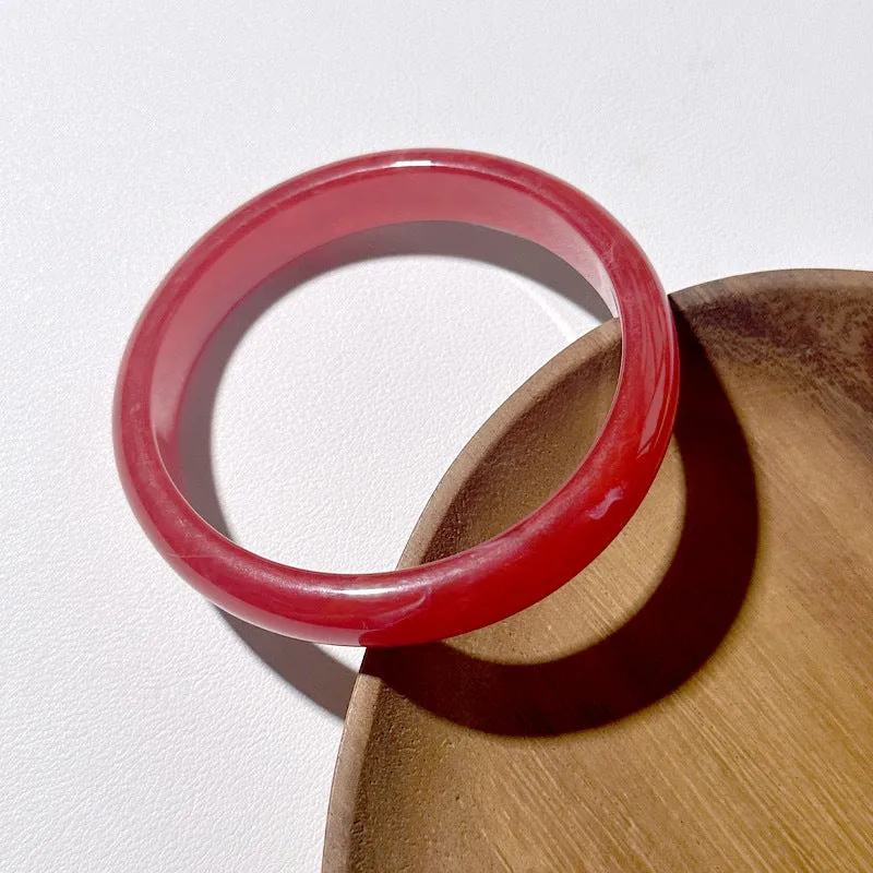 Wholesale plain circle round geometric resin wind color halo bracelet