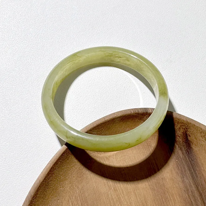 Wholesale plain circle round geometric resin wind color halo bracelet