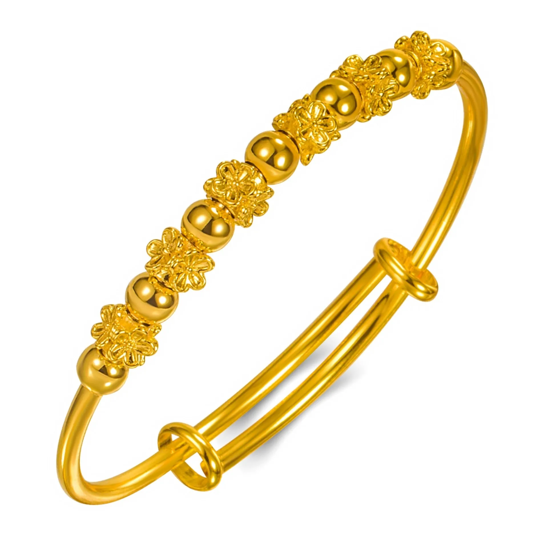 Wholesale Plum blossom rotating bead bracelet